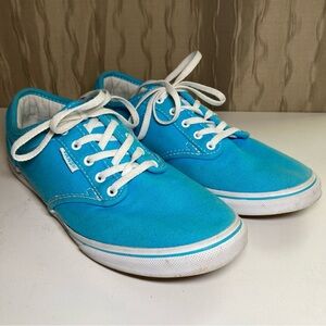 Vans Authentic Era Blue Women's 8 Skate Shoes Blue Low Top Lace Up Canvas